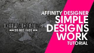 Affinity Designer Tutorial for Beginners - Simple & Strong Affinity Designer Logo Design