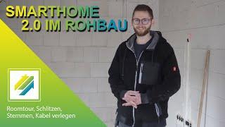 SmartHome Tour 2.0 im Rohbau - Schlitzen/Stemmen, Kabel verlegen