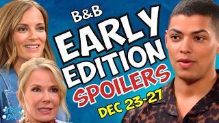 Bold and Beautiful Early Edition Spoilers Dec 23-27: Taylor’s Happy Xmas, Brooke Rants & Zende Spies