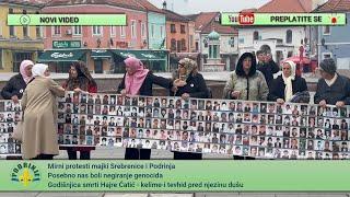 "Pored sve boli, posebno nas boli negiranje genocida..."/Mirni protesti majki Srebrenice i Podrinja