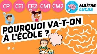 Pourquoi va-t-on à l'école ? Enseignement moral et civique CP - CE1 - CE2 - CM1 - CM2 - Cycle 2 - 3