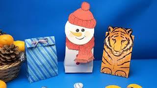 Оригами. Как сделать ПАКЕТ ДЛЯ ПОДАРКА  из бумаги своими руками / DIY BOLSAS PAPER BAG ORIGAMI.