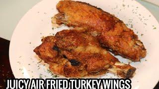 HOW TO AIR FRY LARGE TURKEY WINGS