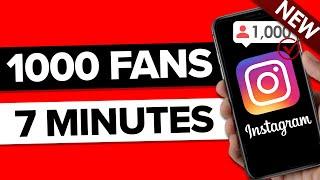 How To Get 1000 REAL Followers on Instagram in 7 Minutes (actually works)