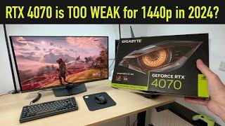 RTX 4070 vs The Most Demanding Games at 1440p in 2024