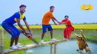 Funniest Fun New Comedy Video 2025  Eid Special amazing funny video 2025 By Episode 443 By Bidik