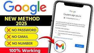 How to recover gmail account without password 2025 | Gmail account recovey || Gmail wapas kaise laye