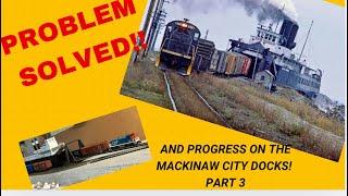 Making Tracks! Continuing build of Mackinaw City Docks