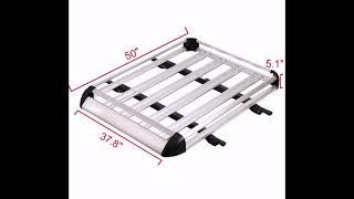 50" x 38" Aluminum Car Roof Cargo Carrier Luggage Basket Rack Top /Crossbars @ Ksh. 12,500