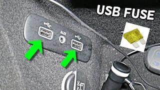 DODGE CHARGER USB FUSE LOCATION REPLACEMENT, CENTER COSNOLE USB FUSE