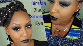 Simple Black Smokey Eye for Beginners I Pop of Blue | SBEaesthetics