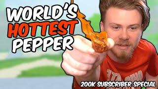 I Finally Ate The World's HOTTEST Pepper! | Shindo Life 200k Subscriber Special