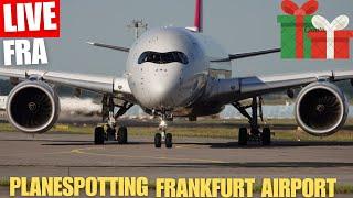  Live Planespotting Frankfurt Airport #LiveStream 07 Betrieb | #Christmas