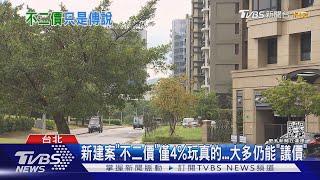 新建案「不二價」僅4%玩真的...大多仍能「議價」｜TVBS新聞