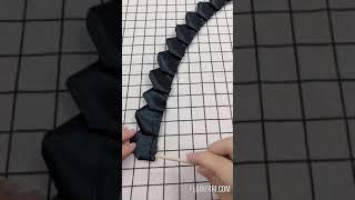 DIY How To Make Black Ribbon Rose