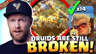 Insane ALL DRUID army is still BROKEN after the NERF (even on Hard Mode) | Clash of Clans