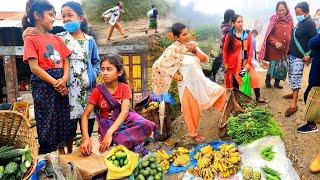 The Famers Market in Nepali Village | video - 8 | BijayaLimbu