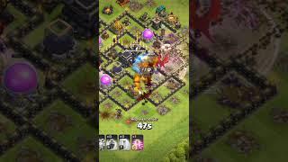 Dragon is best army th9 easy attack without die one dragon #clashofclans #cocshort #gaming