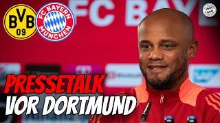 LIVE  Pressetalk mit Vincent Kompany vor dem Klassiker gegen Dortmund | Bundesliga