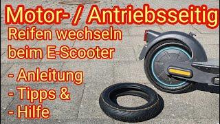 Anleitung: Reifen hinten wechseln - Ninebot Max G30D 2 E-Scooter,  Tutorial auch Xiaomi,