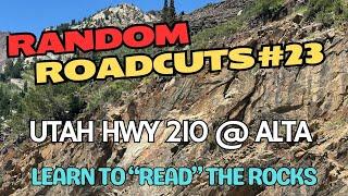 Random Roadcuts #23: Deformed Rocks near Alta Ski Resort in Little Cottonwood Canyon, Utah