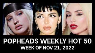 Popheads Weekly Hot 50 Chart: Week of November 21, 2022