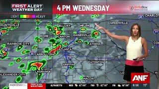 First Alert Forecast: More scattered storms this afternoon