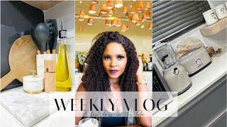 WEEKLY VLOG: a few days in the life | clean with me | let's style & decorate my kitchen | homeware