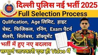 Delhi Police New Vacancy 2025 | Delhi Police Constable Selection Process, Syllabus Physical Medical