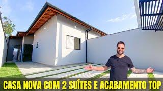 Casa NOVA com design moderno e confortável em Caraguatatuba, litoral norte sp! Tour da casa completo