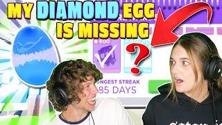 ASH'S DIAMOND EGG IS MISSING in Roblox Adopt Me! *PRANK*