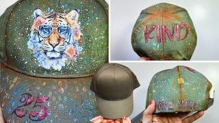 HOW TO ADD AND IRON a TEXTILE TRANSFER on a CAP at HOME - IT LOOKS PERFECT!