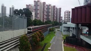 Singapore MRT Trains At Delta Swimming Complex