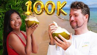 CELEBRATING MY HUSBAND'S BIRTHDAY AND 100K SUBSCRIBERS ON AN ISLAND IN THE PHILIPPINES | ISLAND LIFE