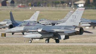 Thunderous F-16 Vipers Take Flight: April 2022 Drill Weekend Spectacle!