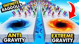 EXTREME GRAVITY vs ANTI GRAVITY With INFINITE RAGDOLLS (Fun With Ragdolls: The Game Funny Gameplay)