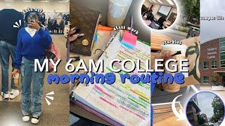 MY 6AM MORNING ROUTINE * as a college freshman* | starbucks + grwm + classes & more!