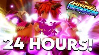 I Played Anime Defenders Update 6 For 24 Hours & BECAME The BEST!