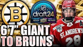 BOSTON BRUINS DRAFT A 6'7" GIANT IN THE 1ST ROUND: DEAN LETOURNEAU