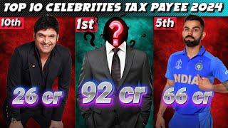 Top Celebrities Paid So Much Tax In 2024  Tax Paid By Virat Kohli 66 Crores  #tax #viratkohli