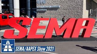 SEMA AAPEX Show 2021 Car Footage Tesla Tunnel and More