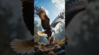 Nature’s Raw Power – Eagle Captures Chipmunk in Mid-Air!