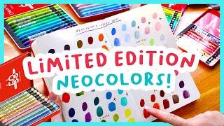 Swatching brand new Neocolor II Pastels! Limited edition sets and how to use them 