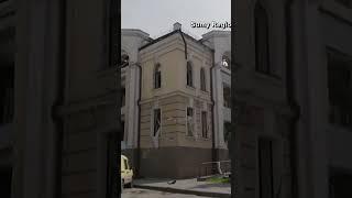 Scene from Russian missile strike in Ukraine