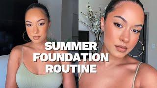 Sweatproof Summer Foundation Routine (Long Lasting + No Flashback) | Marie Jay