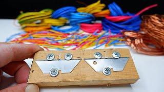 Wire Stripper DIY ‼️Top 4 LifeHacks  for Quick Wire Stripping.