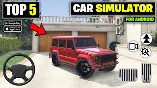 Top 5 Open World Car Driving Games For Android 2025 | Car Simulator Games