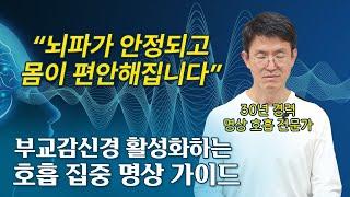 뇌파 안정, 부교감신경 활성화되는 호흡 집중 명상 / 따라해보세요