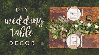 DIY WEDDING TABLE DECOR *SWOONS*