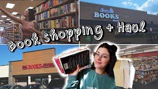 book shopping vlog + haul | Half price books & small indie bookshop